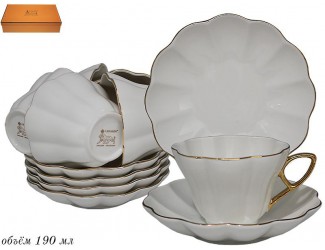 Набор чайных пар на 6 персон 12 предметов Lenardi 244-016