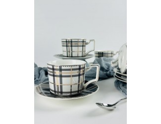 Набор чайных пар на 6 персон 12 предметов 280мл Lenardi 244-069