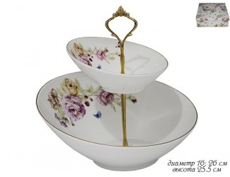 Этажерка двухъярусная Lenardi Garden 304-047