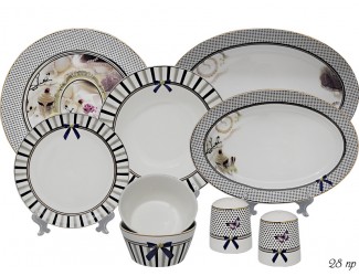 Столовый сервиз на 6 персон 28 предметов Lenardi Paris 304-051