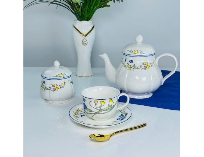 Чайный сервиз на 6 персон 14 предметов 220мл Lenardi Фрэнсис 305-349