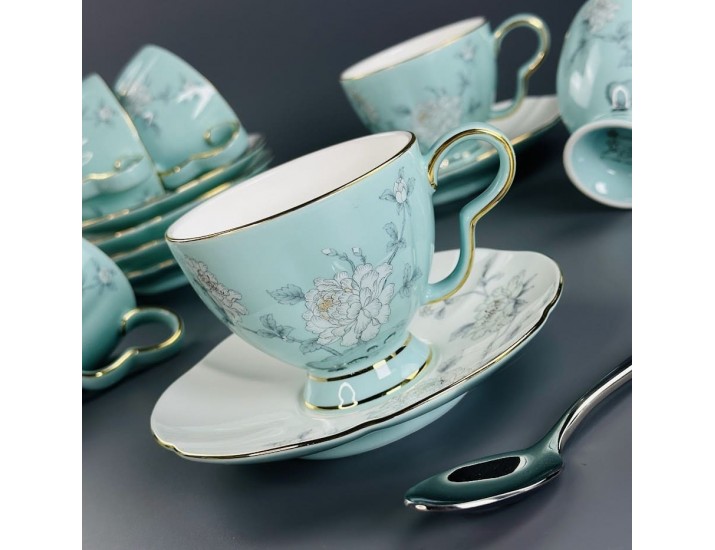 Чайный набор 12предметов 220мл Lenardi Sabrina 555-128