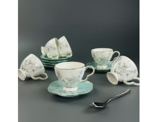 Кофейный набор 12предметов 140мл Lenardi Sabrina 555-129