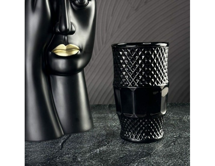 Набор стаканов 400мл Lenardi 583-007 чёрный