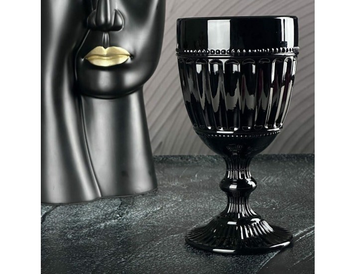 Набор бокалов для вина 6шт 320мл Lenardi 583-015 чёрный