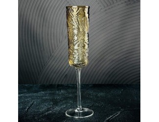 Набор фужеров для шампанского 6шт 230мл Lenardi 583-022 янтарный