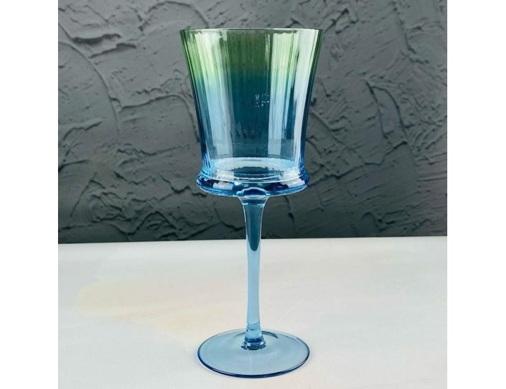 Набор бокалов для вина 6шт 280мл Lenardi 584-009 голубой