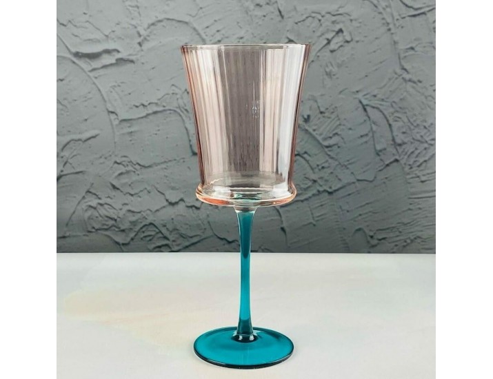 Набор бокалов для вина 6шт 320мл Lenardi 584-014 розовый