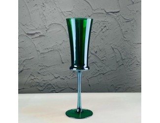 Набор фужеров для шампанского 6шт 180мл Lenardi 584-025 зелёный