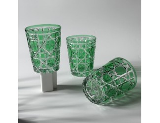 Набор стаканов 320мл Lenardi 585-003 зелёный