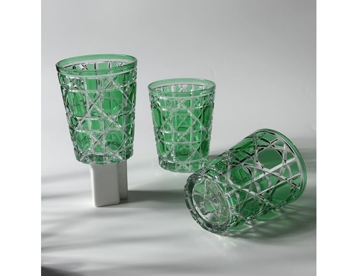 Набор стаканов 320мл Lenardi 585-003 зелёный