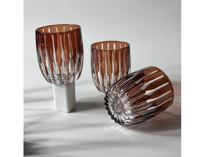 Набор стаканов 285мл Lenardi 585-005 янтарный