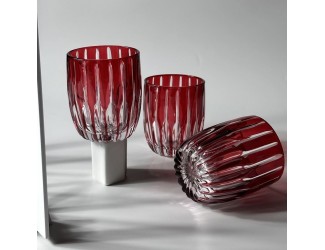 Набор стаканов 285мл Lenardi 585-006 бордовый