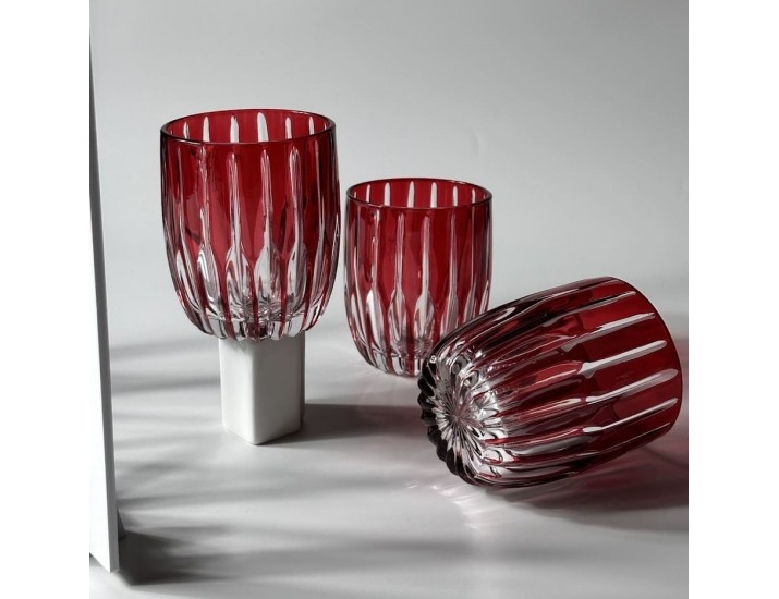 Набор стаканов 285мл Lenardi 585-006 бордовый