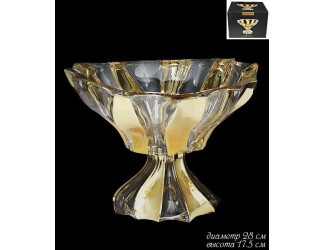 Фруктовница на ножке 28см Lenardi Golden 588-212