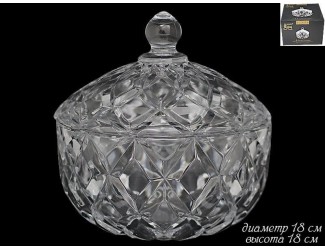 Конфетница с крышкой 18см Lenardi 588-225