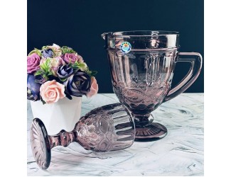 Набор графин 1000мл и 6 стаканов 250мл Lenardi 588-433 бордовый