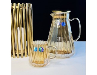 Набор графин 1700мл и 6 кружек 370мл Lenardi 589-093