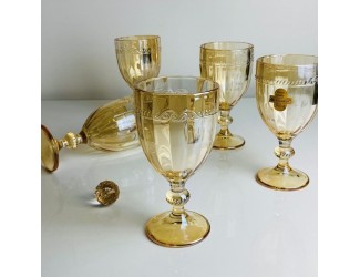 Набор бокалов для вина 6шт 350мл Lenardi 588-608 янтарный