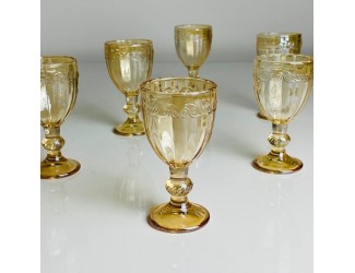 Набор рюмок 50мл Lenardi 588-620 янтарный