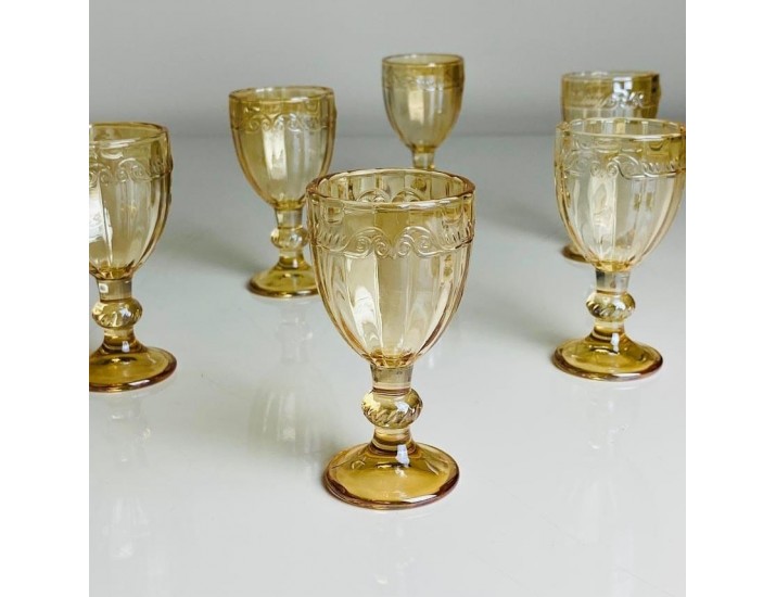 Набор рюмок 50мл Lenardi 588-620 янтарный