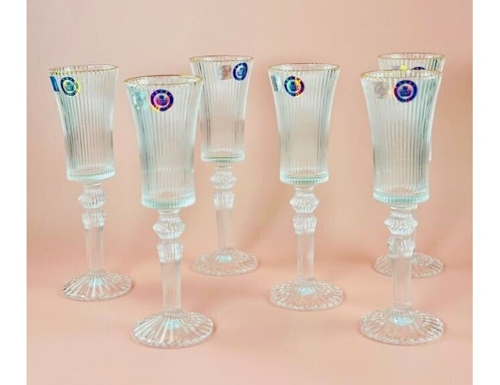 Набор фужеров для шампанского 6шт 150мл Lenardi 588-665