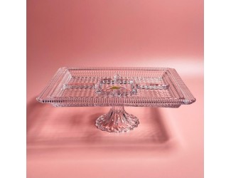 Квадратная менажница 35,6см на ножке 588-689