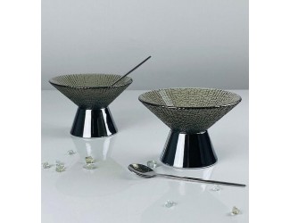 Набор из 2 креманок 12см 150мл с ложками Lenardi 588-720