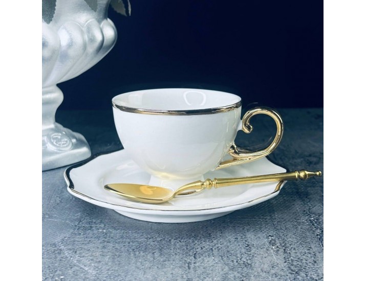 Набор чайных пар на 6 персон 12 предметов 240мл Lenardi 666-379