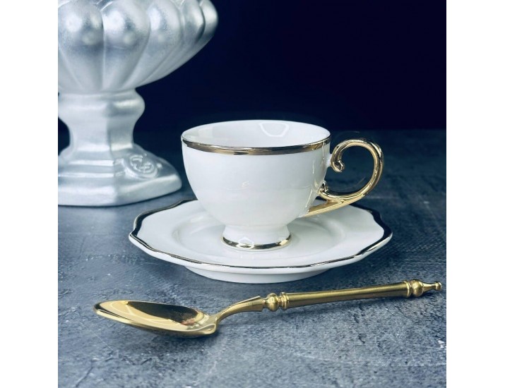 Набор кофейных пар на 6 персон 12 предметов 140мл Lenardi 666-380