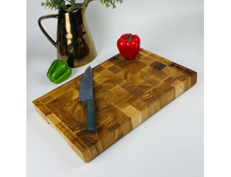 Доска разделочная торцевая на силик. ножках 41х28 888-549