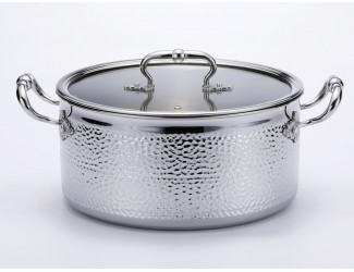 Кастрюля 12,85л с крышкой 32х16,5см EMBOSS 902-003