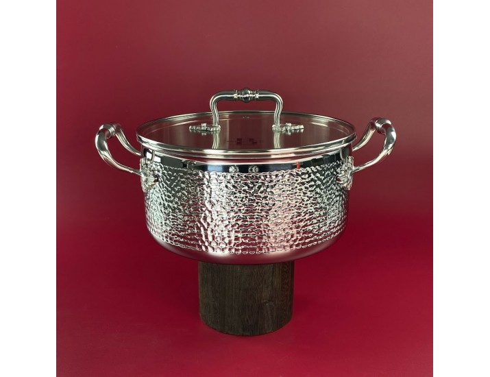 Кастрюля 12,85л с крышкой 32х16,5см EMBOSS 902-003