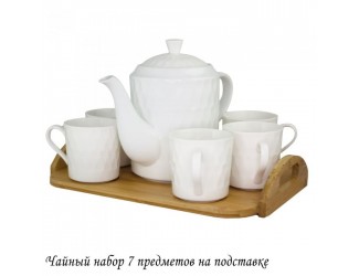 Чайный сервиз на 5 персон 7 предметов Lenardi Bamboo 140-048
