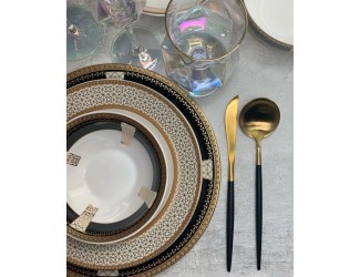 Чайно-столовый сервиз на 12 персон 88 предмета Lenardi Black Baccara 205-019 Чайно-столовый сервиз на 12 персон 88 предмета Lenardi Black Baccara 205-019