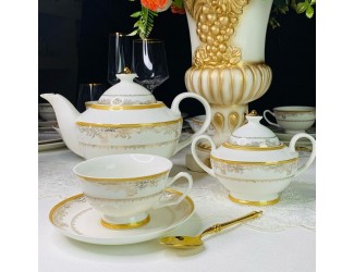 Набор чайных пар на 6 персон 12 предметов Lenardi Исидора 205-068