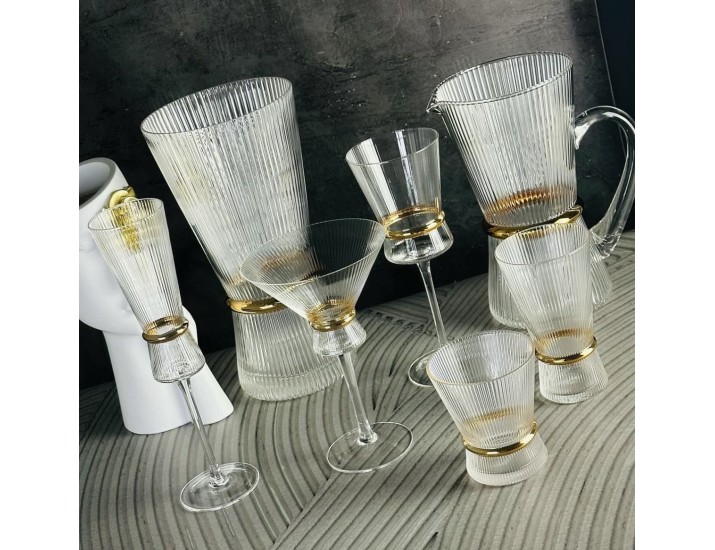 Набор стаканов для мартини 6шт 250мл Lenardi Olimp 121-034