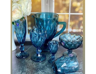 Набор стаканов для воды 250мл Lenardi синий 588-308 Набор стаканов для воды 250мл Lenardi синий 588-308