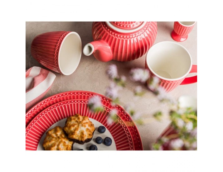 Блюдо (тарелка) 27см Greengate Alice coral коралловый