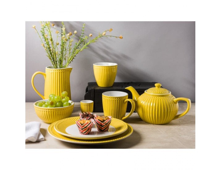 Блюдо (тарелка) 26см Greengate Alice honey mustard