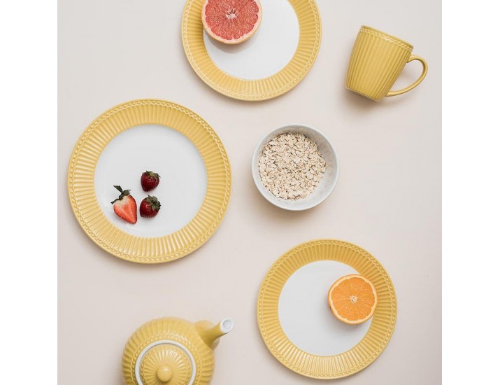 Блюдо (тарелка) 26см Greengate Alice honey mustard