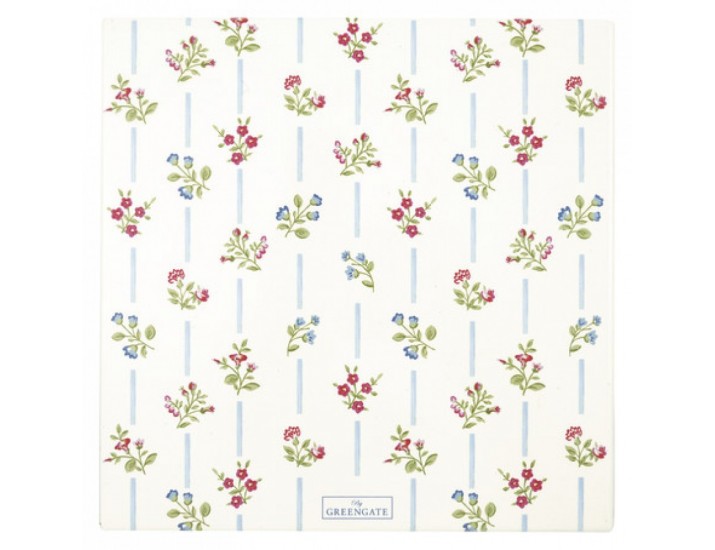 Подставка под горячее 22см Greengate Hannah white