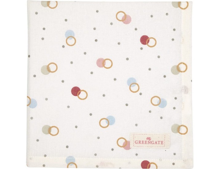 Салфетка 40*40см Greengate Kylie white