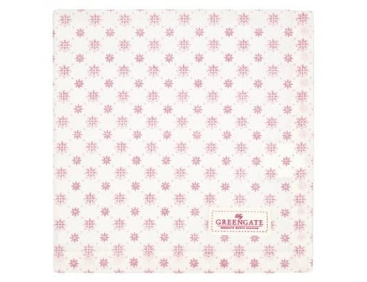 Салфетка 40*40см Greengate Laurie pale pink