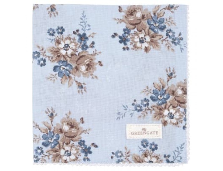 Салфетка 40*40 Greengate Marie dusty blue