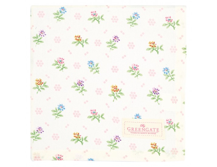 Скатерть 100*100см Greengate Cilja white