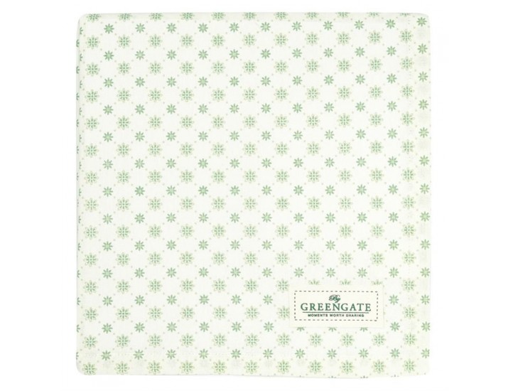 Скатерть 100*100см Greengate Laurie pale green