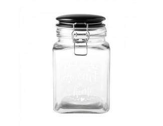 Банка для хранения DUTCH ROSE Black 1,1 л