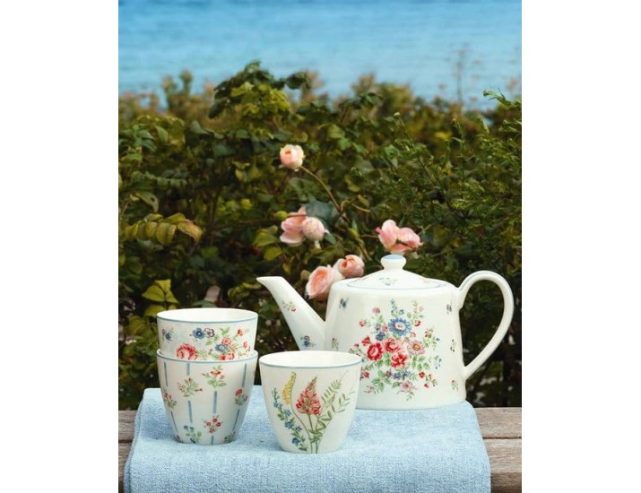 Сахарница 10см Greengate Elwin white