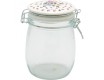 Банка стеклянная с крышкой 750мл Greengate Ellie white
